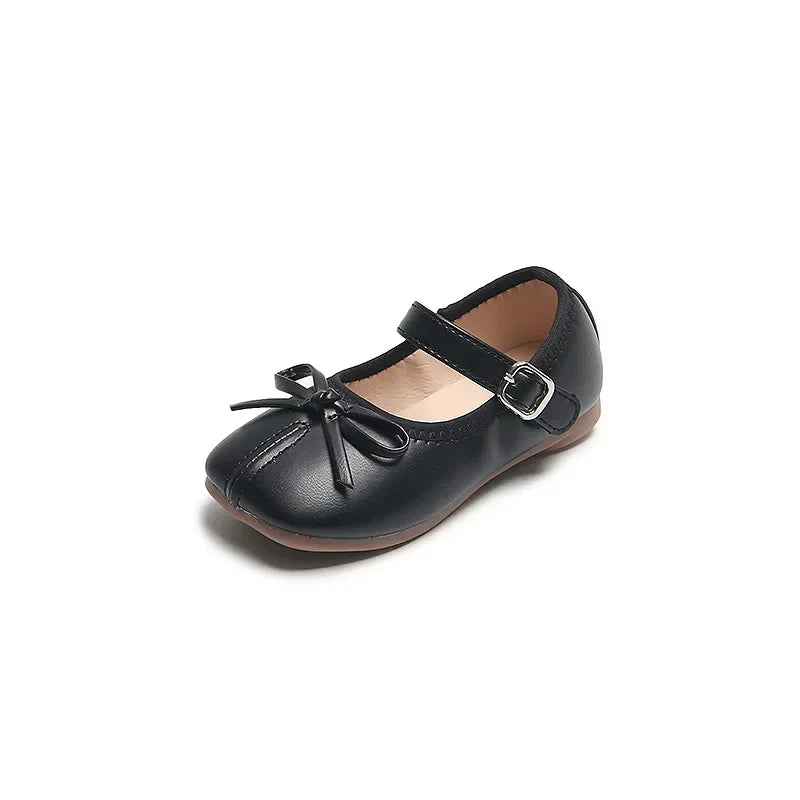 Girls Mary Jane Shoes – Butterfly Bow PU Leather Flats | EU 21–30 - photo 4