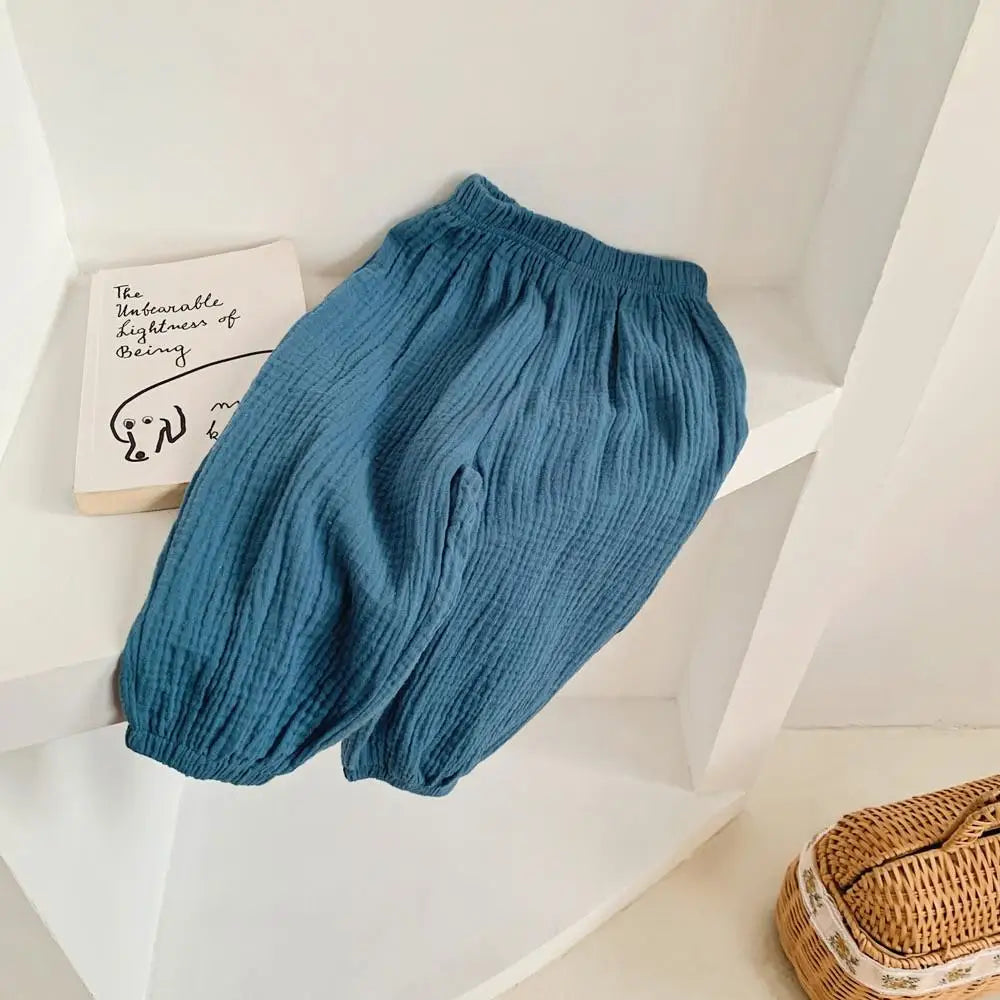 Kids Cotton Loose Trousers Mosquito Resistant - photo 11