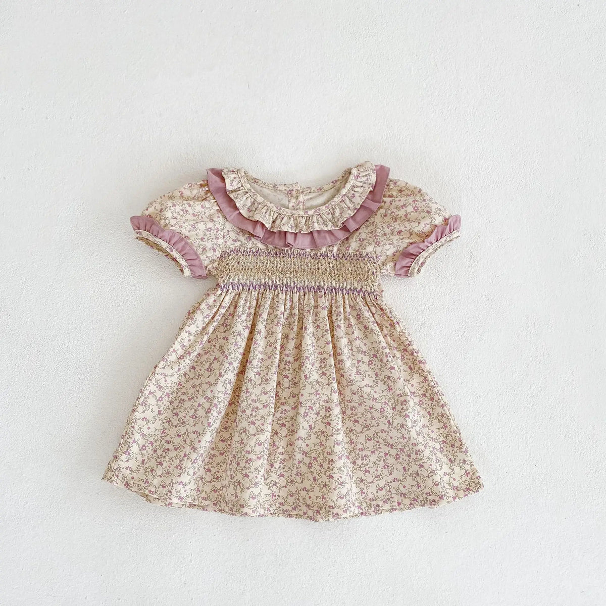 Floral Lace Cotton Baby Romper - Kindle Kids ABC - view 7