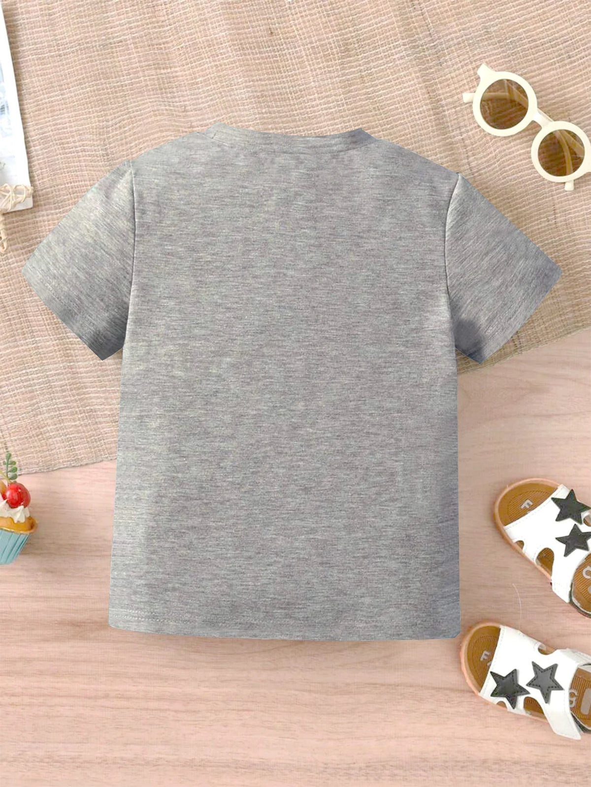 Toddler Funny Cow Print Cotton T-Shirt - photo 2