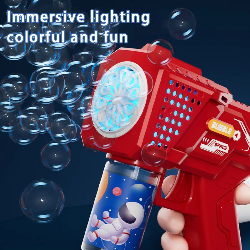 Gatling bubble machine 10-hole electric bubble blower for kids