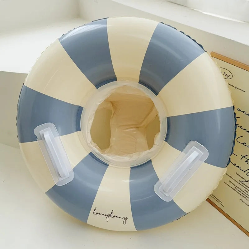 Baby pool float seat inflatable ring with sunshade, ages 6M-3Y - photo 4