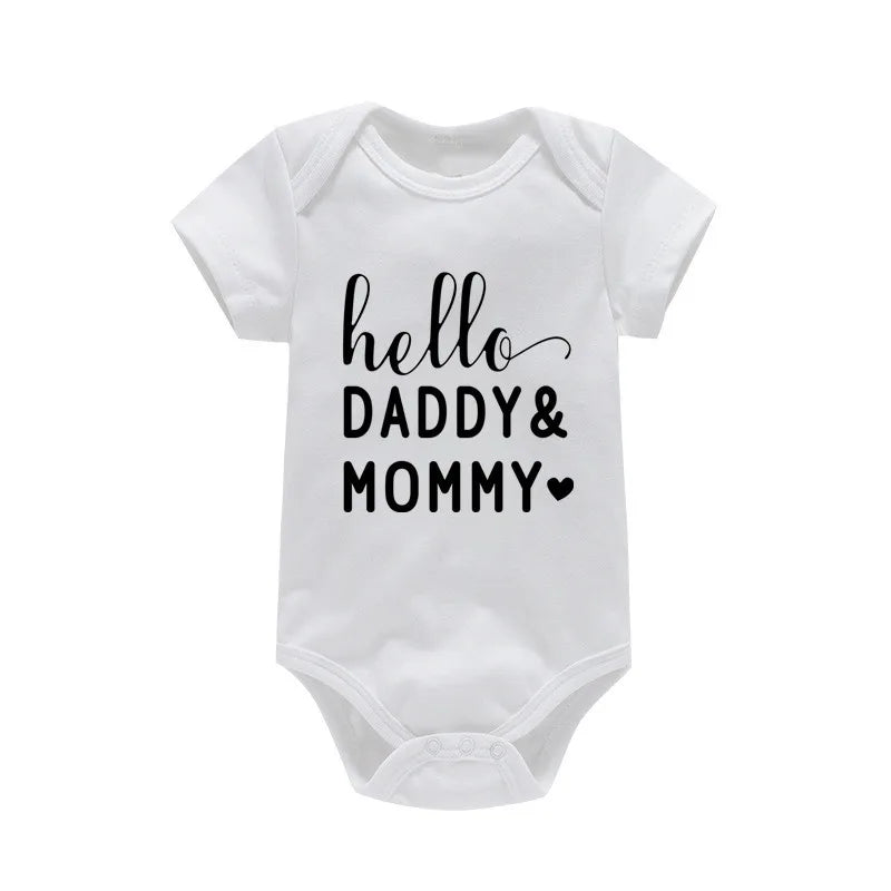 Baby 100% cotton romper letter print