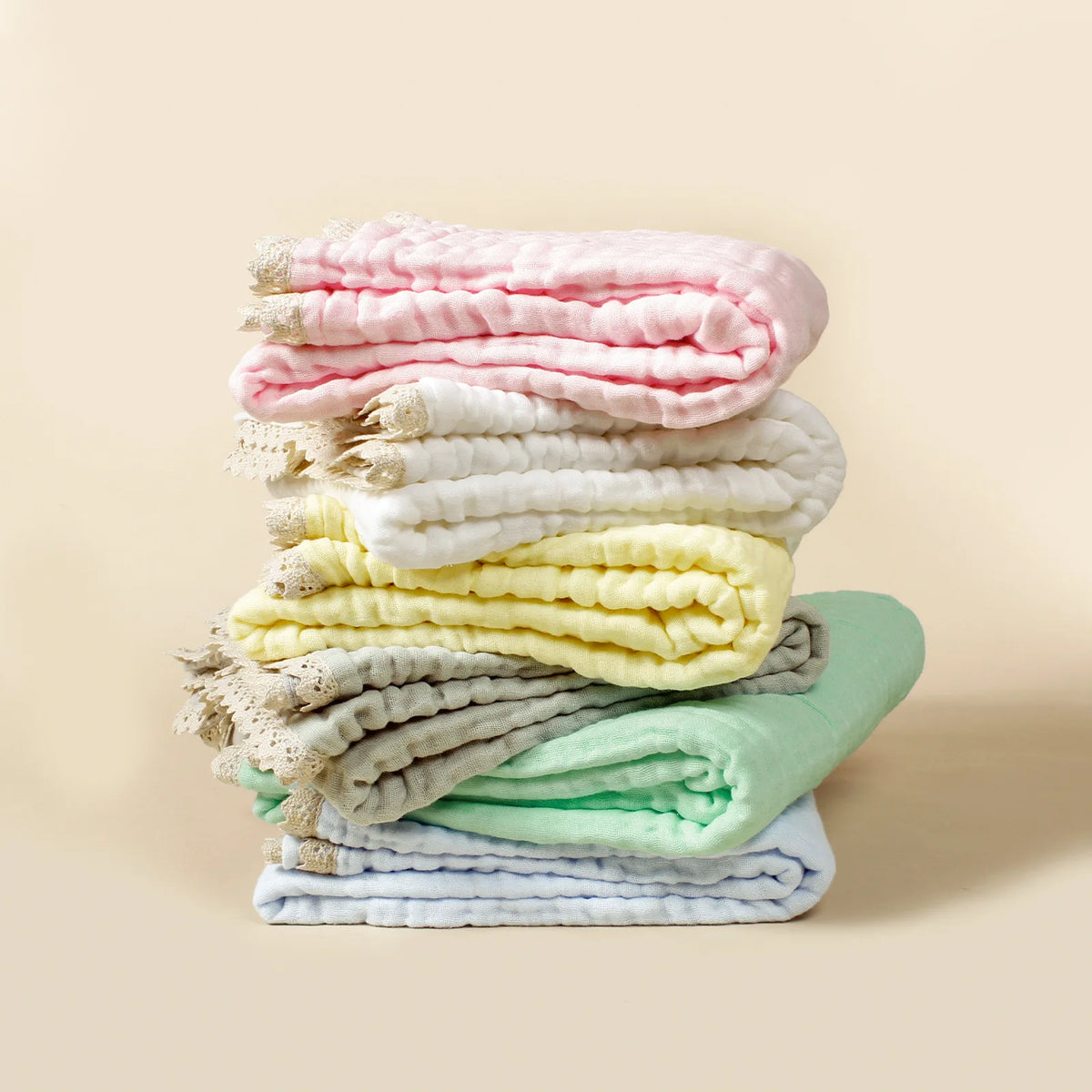 6-Layer Bamboo Cotton Baby Receiving Blanket - Kindle Kids ABC - view 3