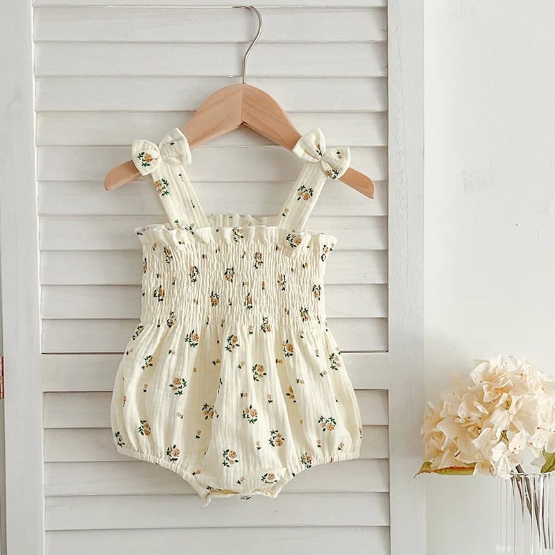 Floral Cotton Baby Romper - Kindle Kids ABC - view 5