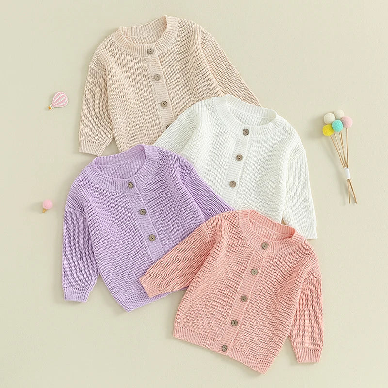 Knit Cotton Baby Cardigan - Kindle Kids ABC