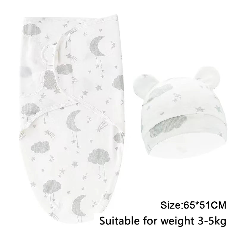 Cotton Baby Swaddle Wrap & Hat Set - Kindle Kids ABC - view 16