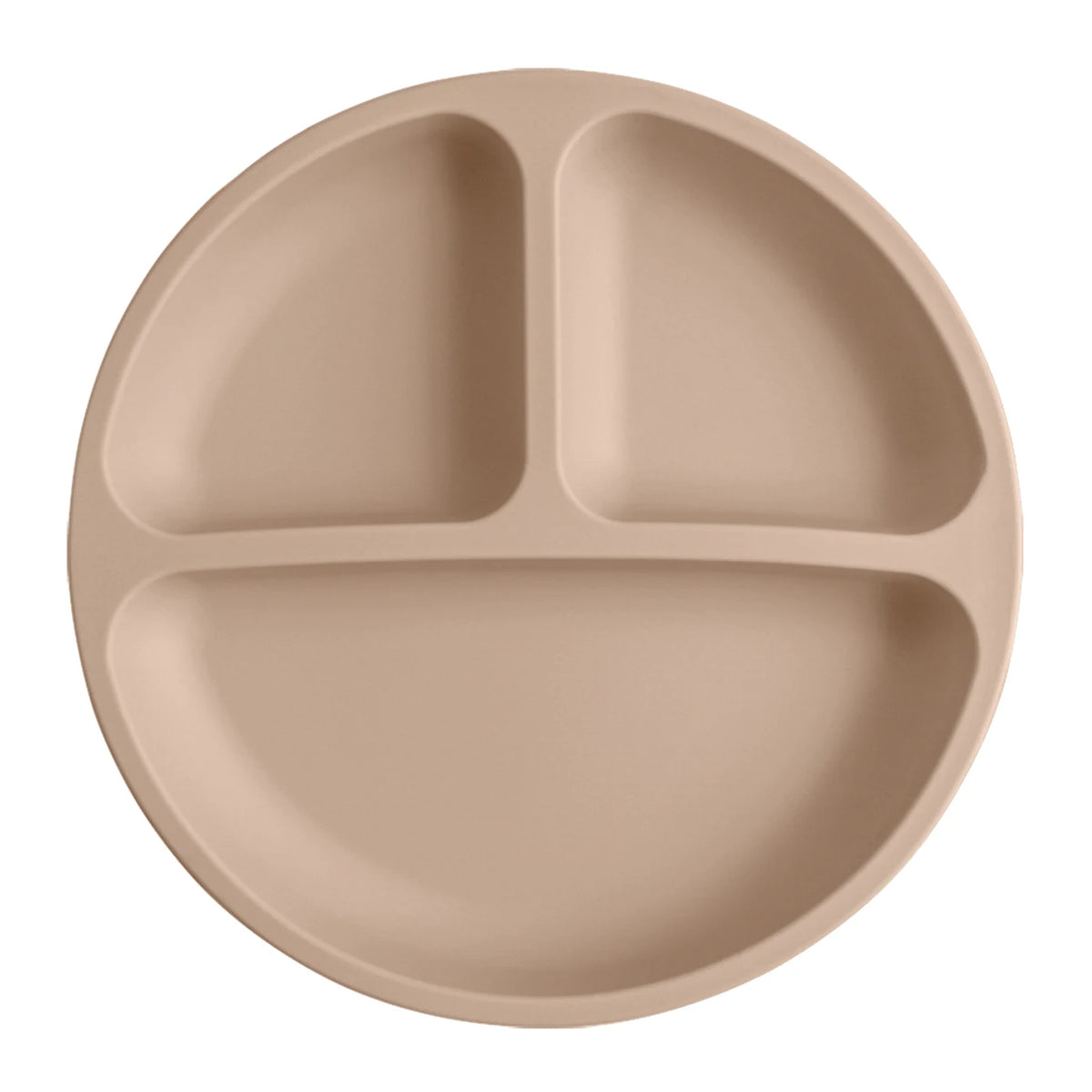 Baby silicone suction plate spill-proof divided feeding dish