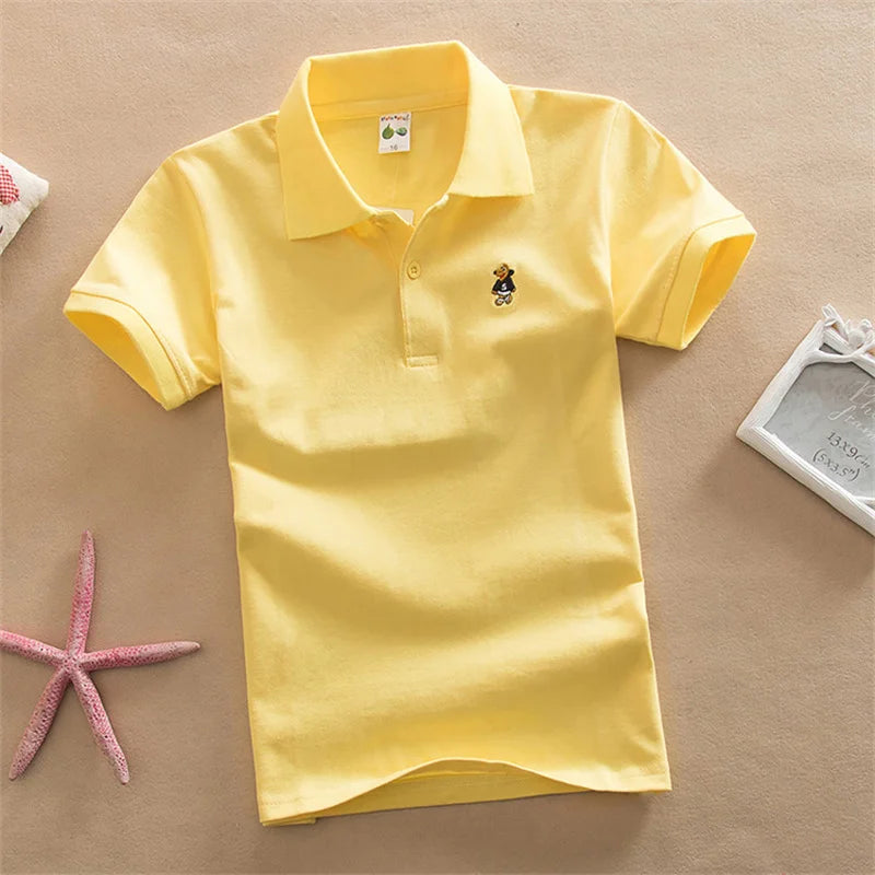 Boys Short Sleeve Polo T-Shirt 2-9Y - photo 19