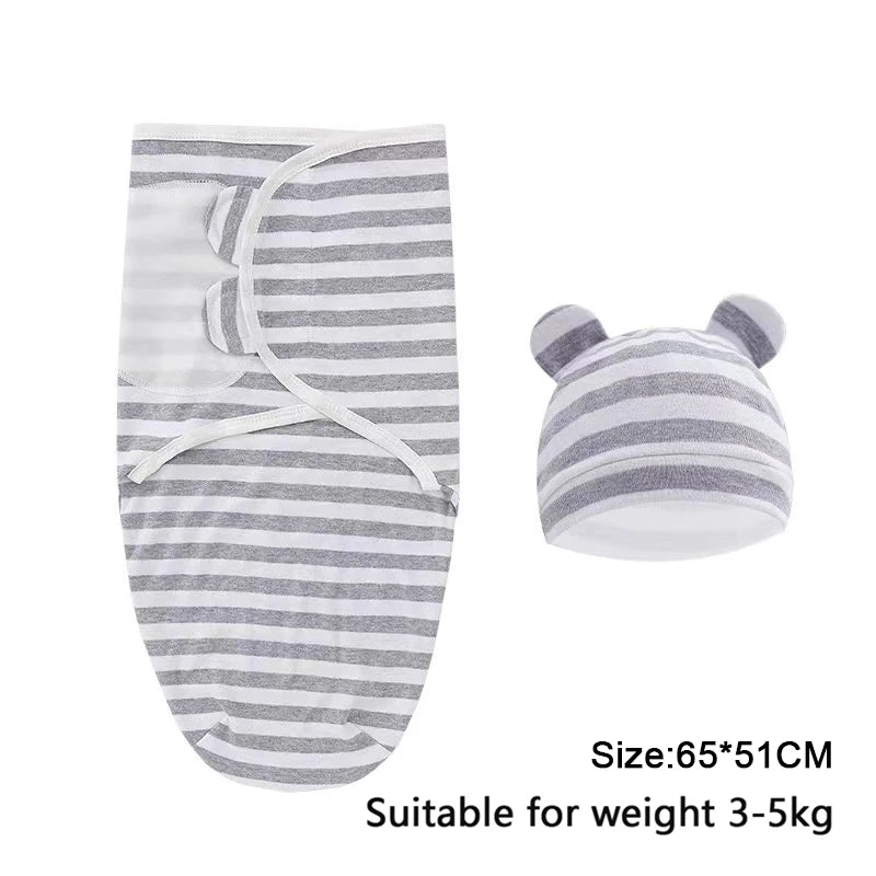 Cotton Baby Swaddle Wrap & Hat Set - Kindle Kids ABC - view 21