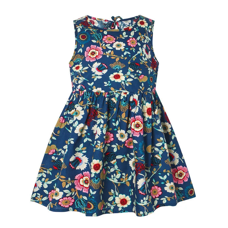 Girls Sleeveless Floral Print Sundress - photo 2