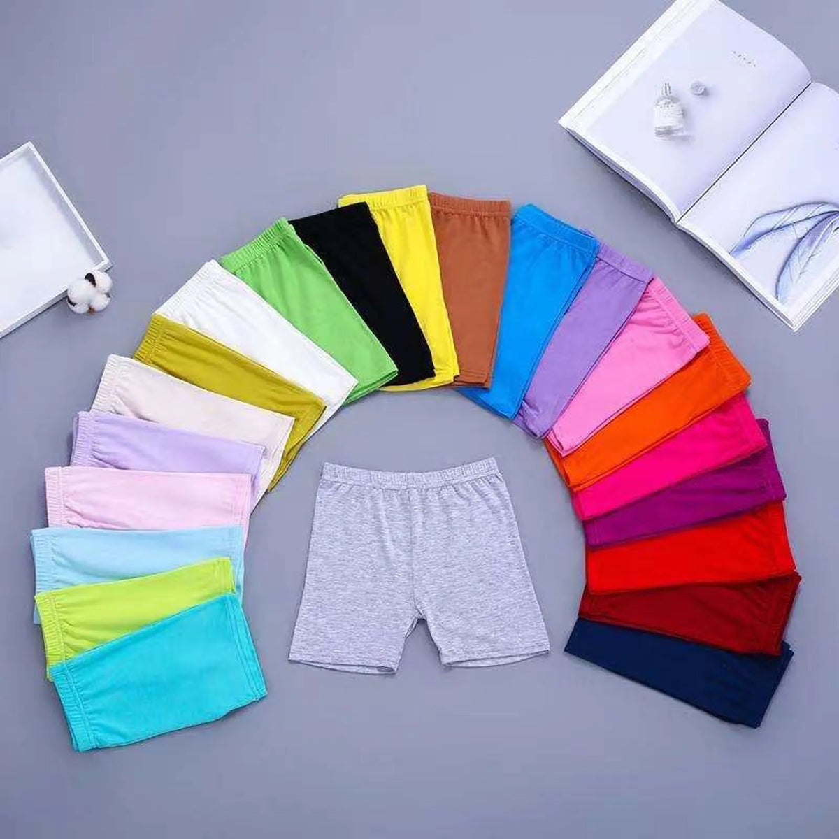 Girls cotton safety shorts under skirt