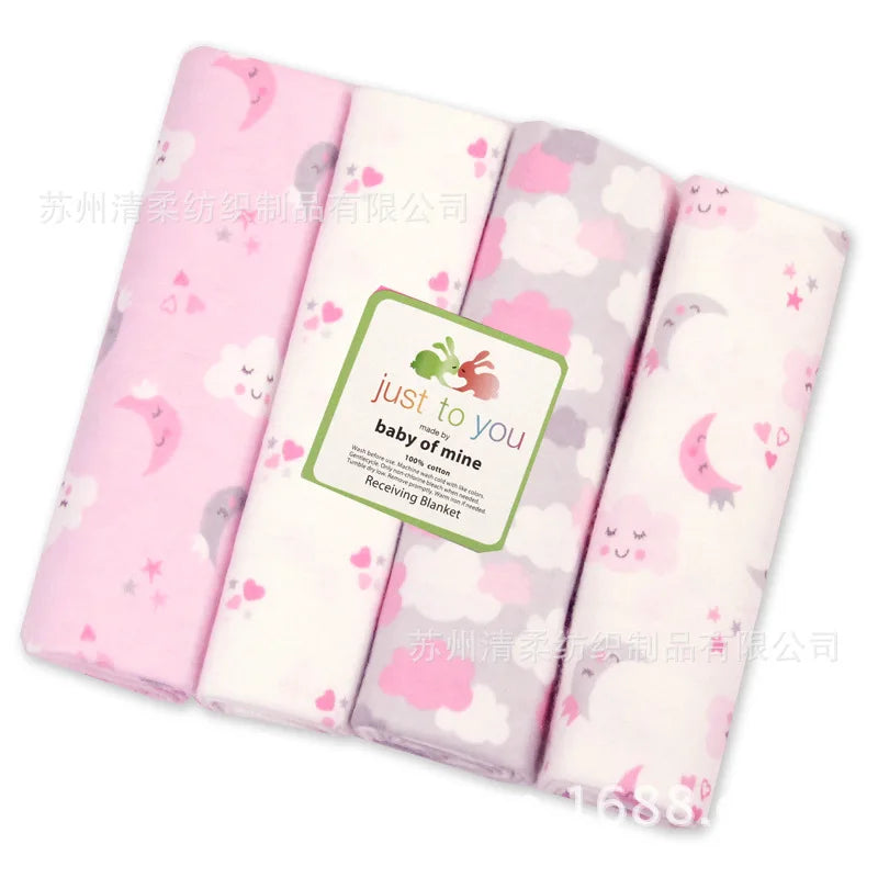 Cotton Muslin & Flannel Baby Swaddle - Kindle Kids ABC - view 9