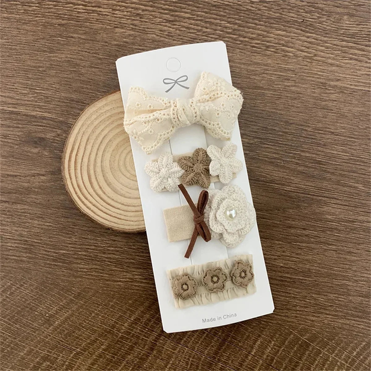 Flower Embroidery Baby Hairpins - Kindle Kids ABC - view 11