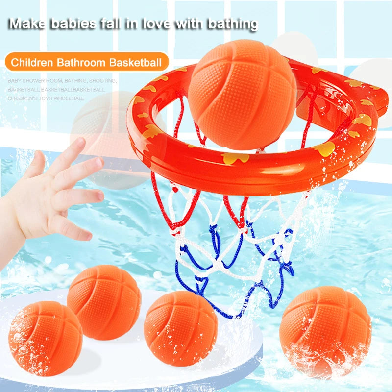Baby Bath Basketball Hoop — Bathtub Shooting Game with 3 Balls | 1Y+ - photo 1