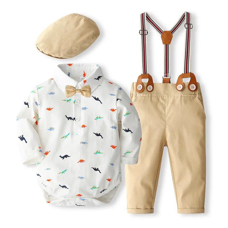 Baby Boy Cotton Gentleman Outfit 4-24M — Newborn Formal Set - photo 2