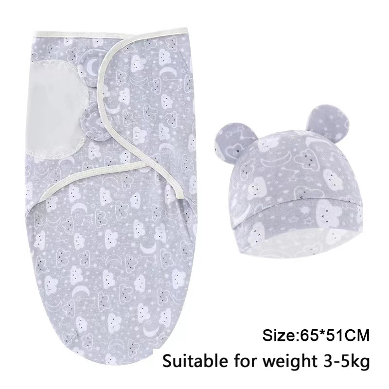 Cotton Baby Swaddle Wrap & Hat Set - Kindle Kids ABC - view 19