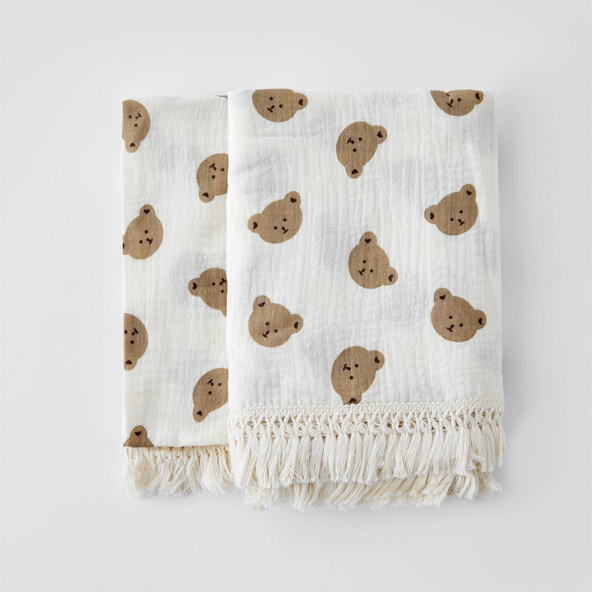 Bear Print Cotton Muslin Baby Blanket - Kindle Kids ABC - view 19
