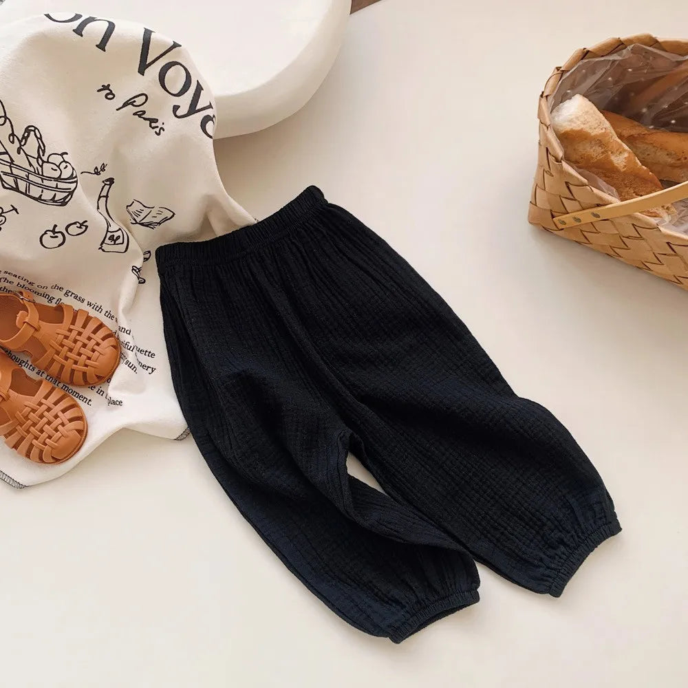Kids Cotton Loose Trousers Mosquito Resistant - photo 6