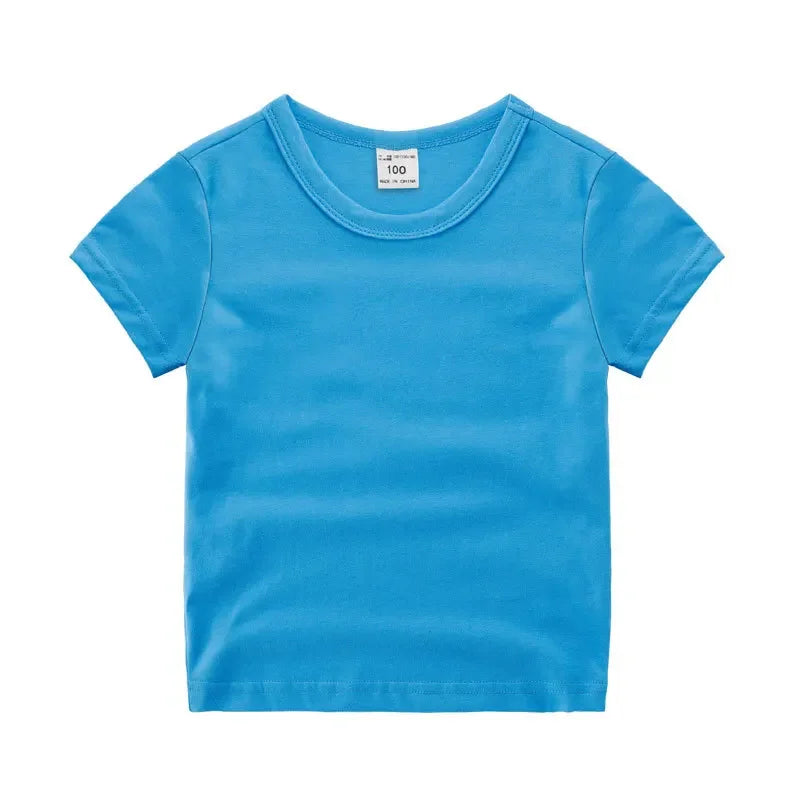 Kids Solid Cotton T-Shirt - photo 13