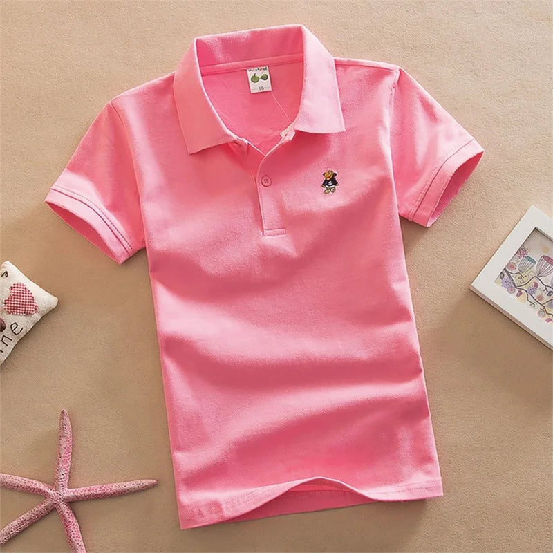 Boys Short Sleeve Polo T-Shirt 2-9Y - photo 12