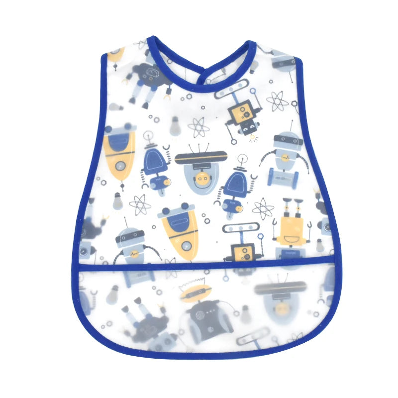 Waterproof Baby Feeding Bib EVA Pocket Bib Ages 6M-4Y - photo 21
