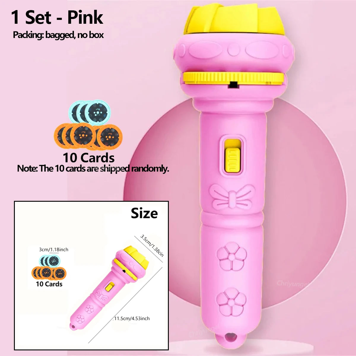 Cartoon Projector Flashlight - 80-Pattern Bedtime Story Torch Toy - photo 12
