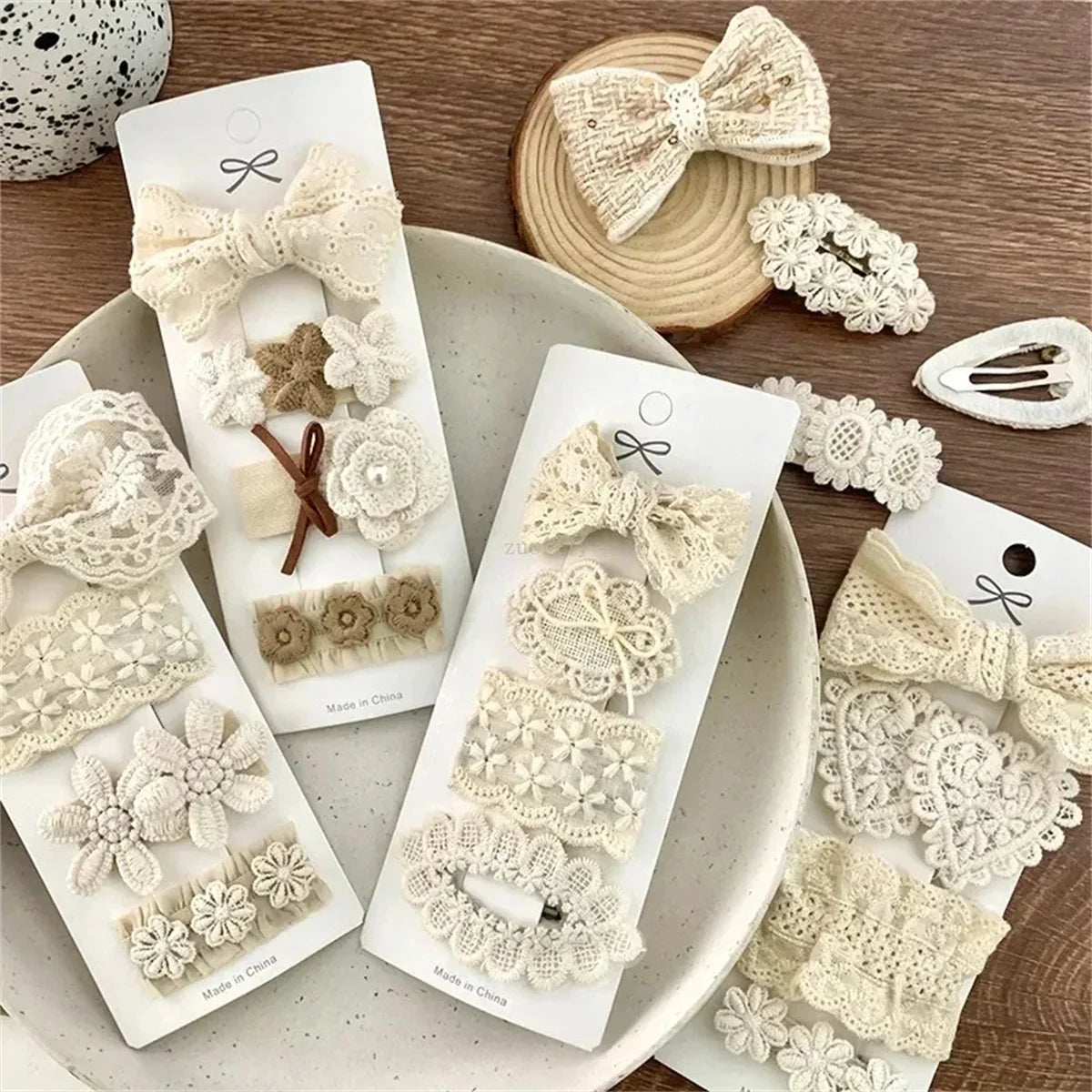 Flower Embroidery Baby Hairpins - Kindle Kids ABC