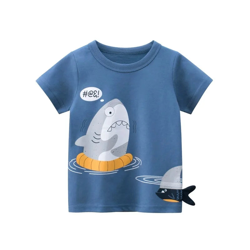 Kids' Korean-Style Striped T-Shirt – Short-Sleeve Cotton Tee | 2–9Y - photo 15