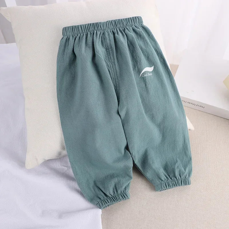 Baby Cotton & Linen Pants — Lightweight Summer Trousers | 6–12M