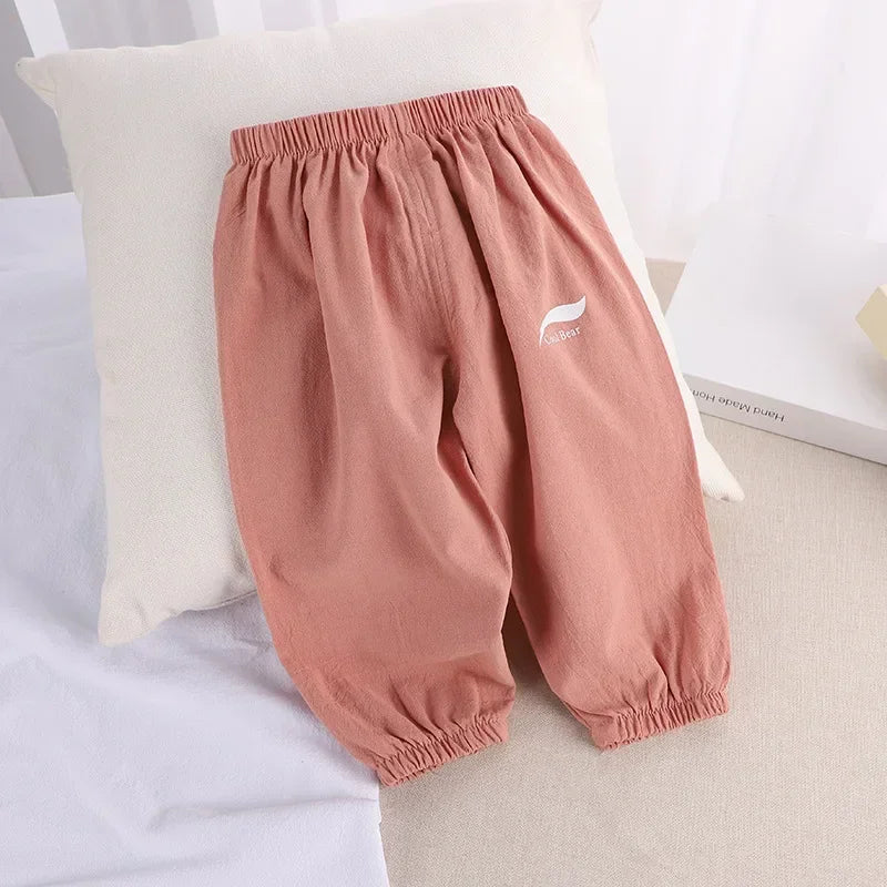 Baby Cotton & Linen Pants — Lightweight Summer Trousers | 6–12M