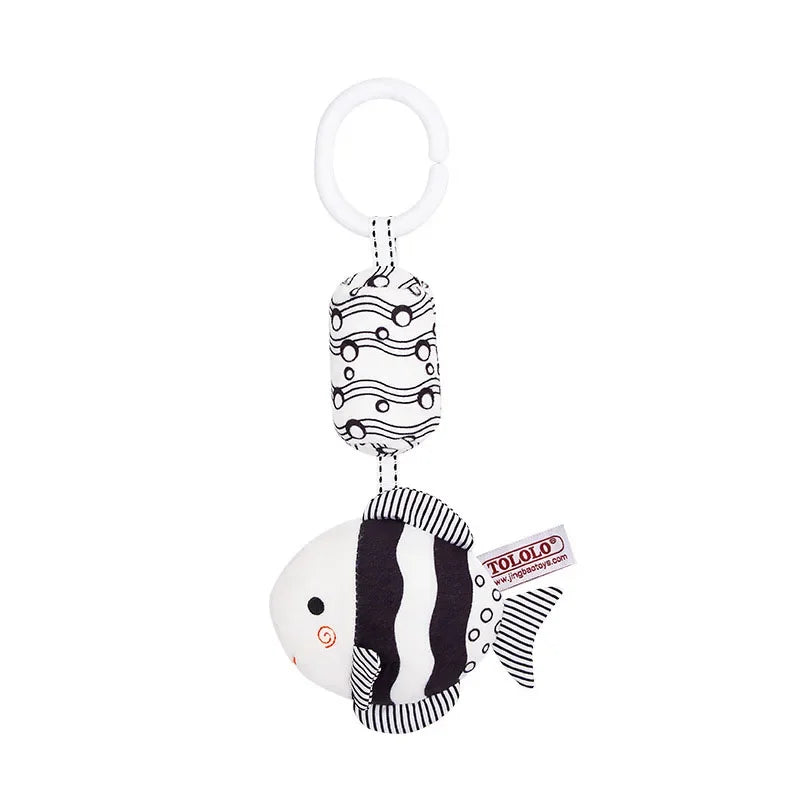 Baby Crib Hanging Bell - Plush Rattle Sensory Toy - photo 8