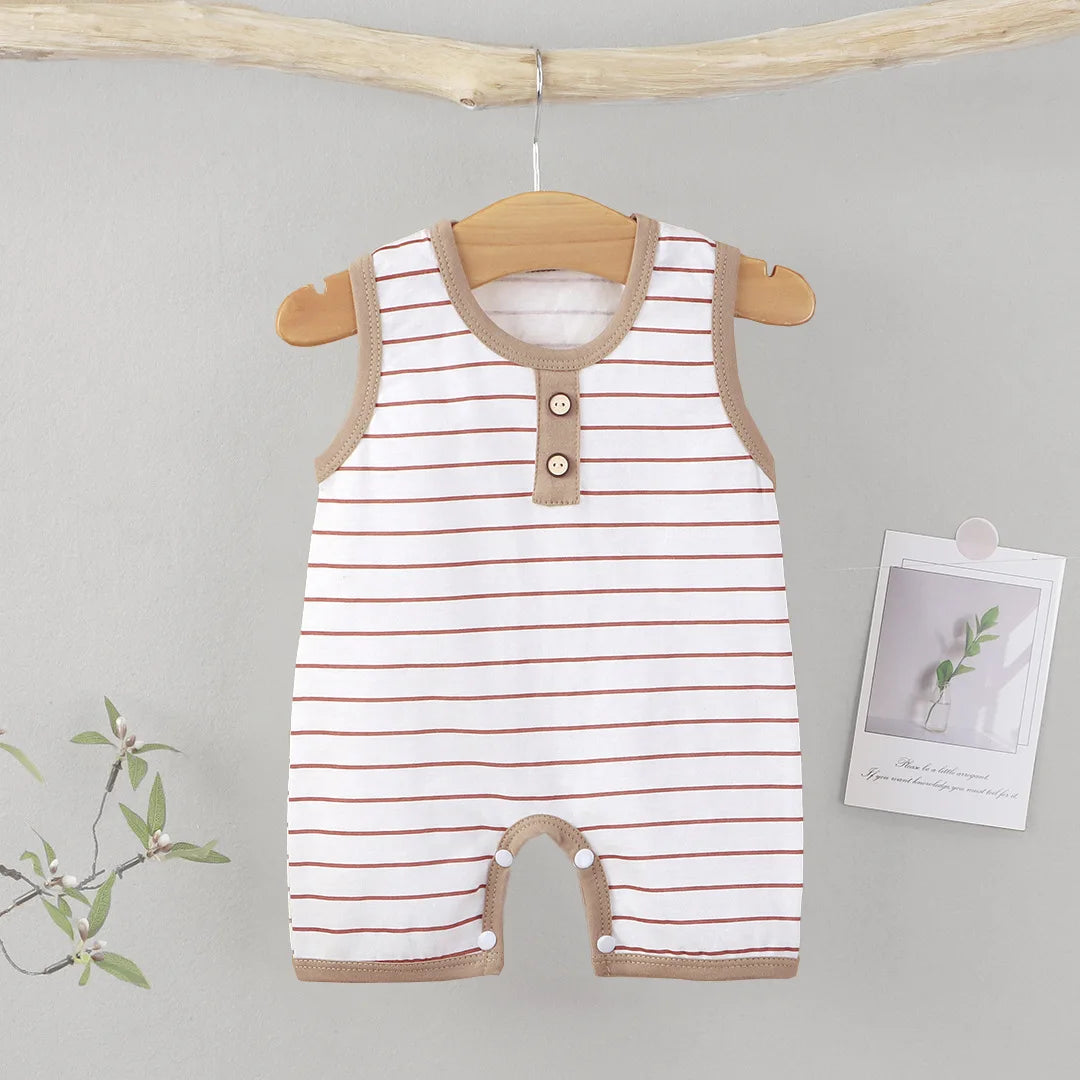 Striped Cotton Baby Romper - Kindle Kids ABC - view 5
