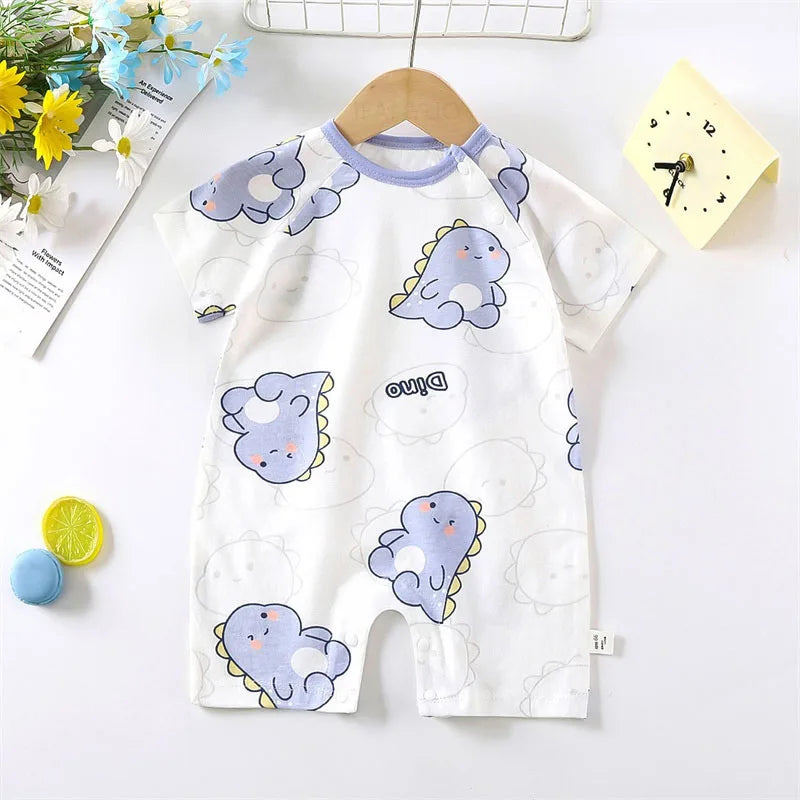 Cartoon Print Cotton Baby Romper - Kindle Kids ABC - view 9