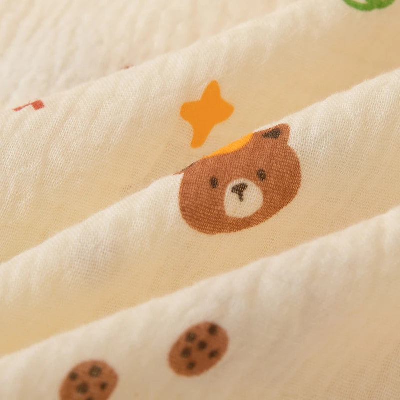 Printed Cotton Gauze Baby Blanket - Kindle Kids ABC - view 3