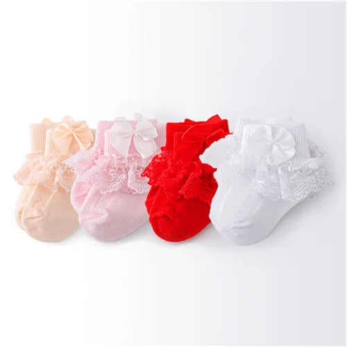 Cotton Frilly Newborn Baby Socks - Kindle Kids ABC - view 8