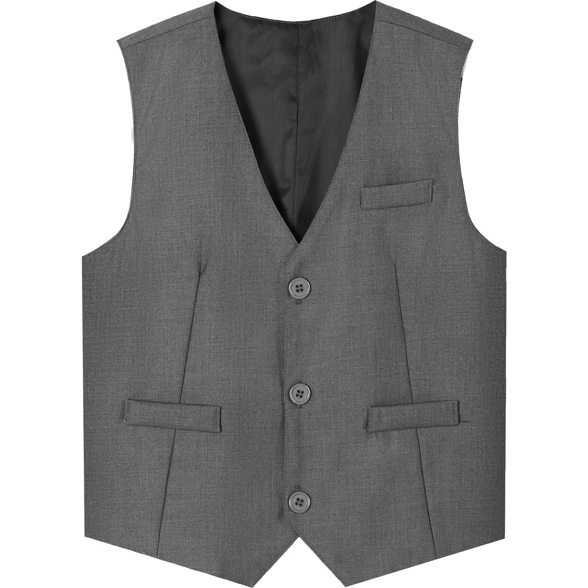 Boys Formal Vest – Single-Breasted Waistcoat for Wedding | 4–16Y - photo 7