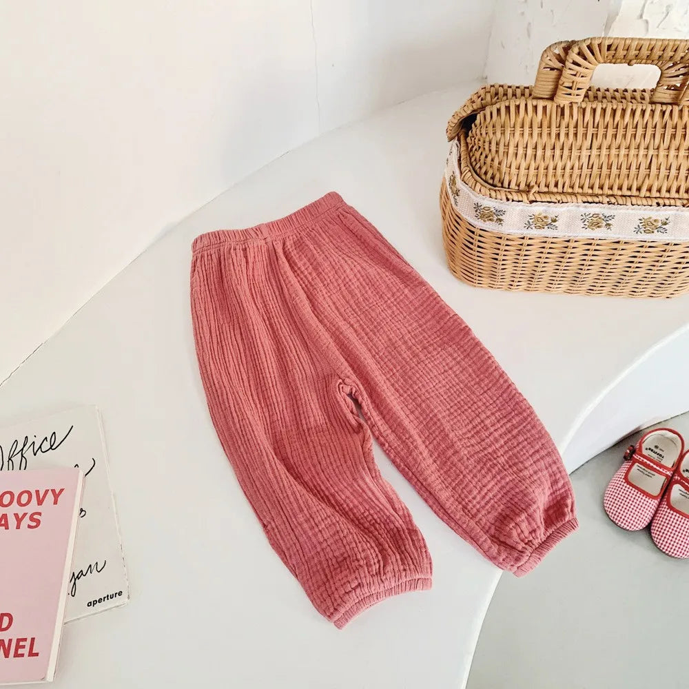 Kids Cotton Loose Trousers Mosquito Resistant - photo 3