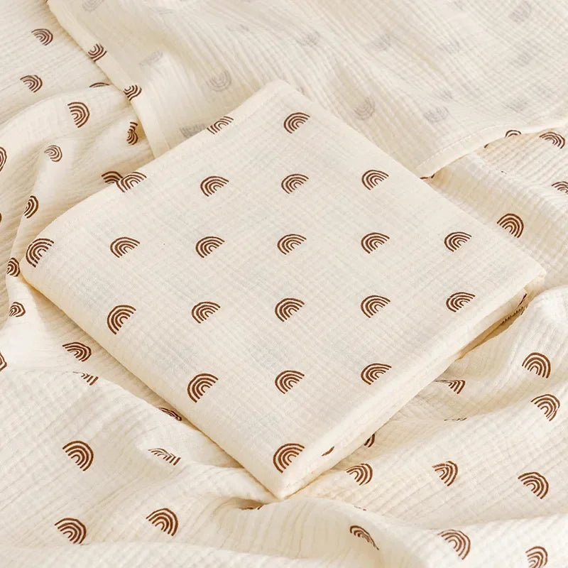 2-Layer Cotton Muslin Baby Swaddle Blanket - Kindle Kids ABC - view 7
