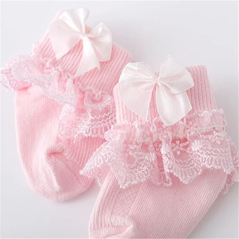 Cotton Frilly Newborn Baby Socks - Kindle Kids ABC - view 6