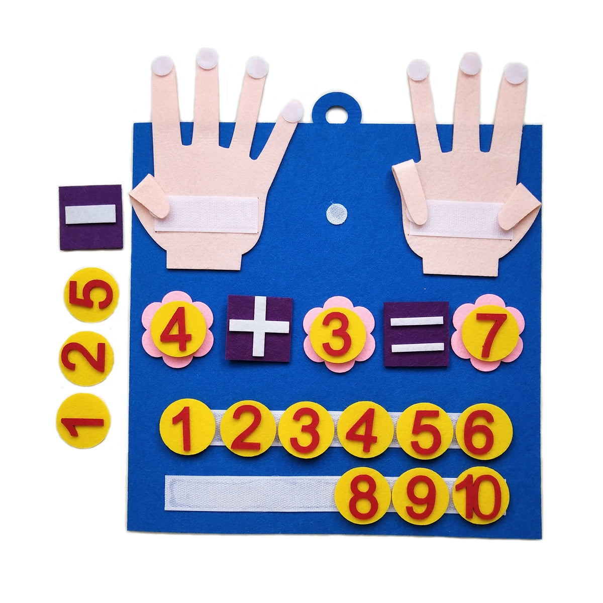 Montessori felt number math board counting toy