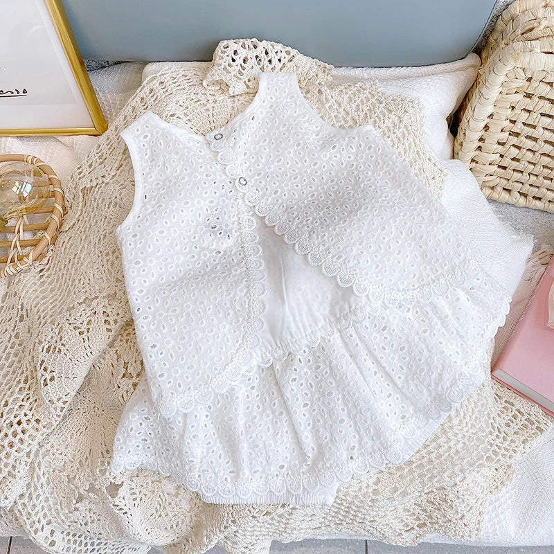Girls' Lace Tank & Shorts Set - Kindle Kids ABC