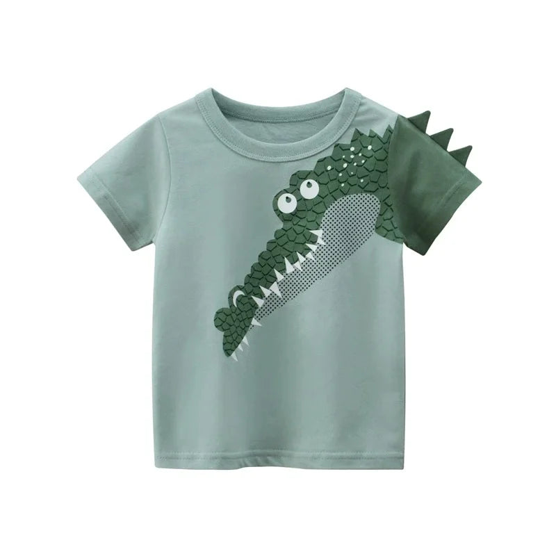 Kids' Korean-Style Striped T-Shirt – Short-Sleeve Cotton Tee | 2–9Y - photo 24