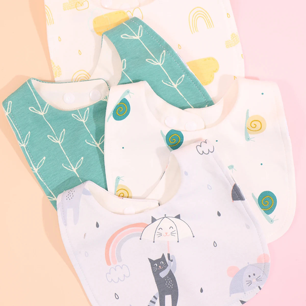 Cotton Adjustable Baby Bib - Kindle Kids ABC - view 10