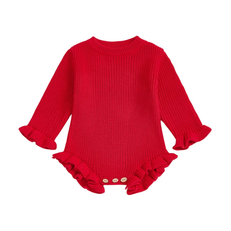 Ribbed Knit Cotton Baby Romper - Kindle Kids ABC - view 9