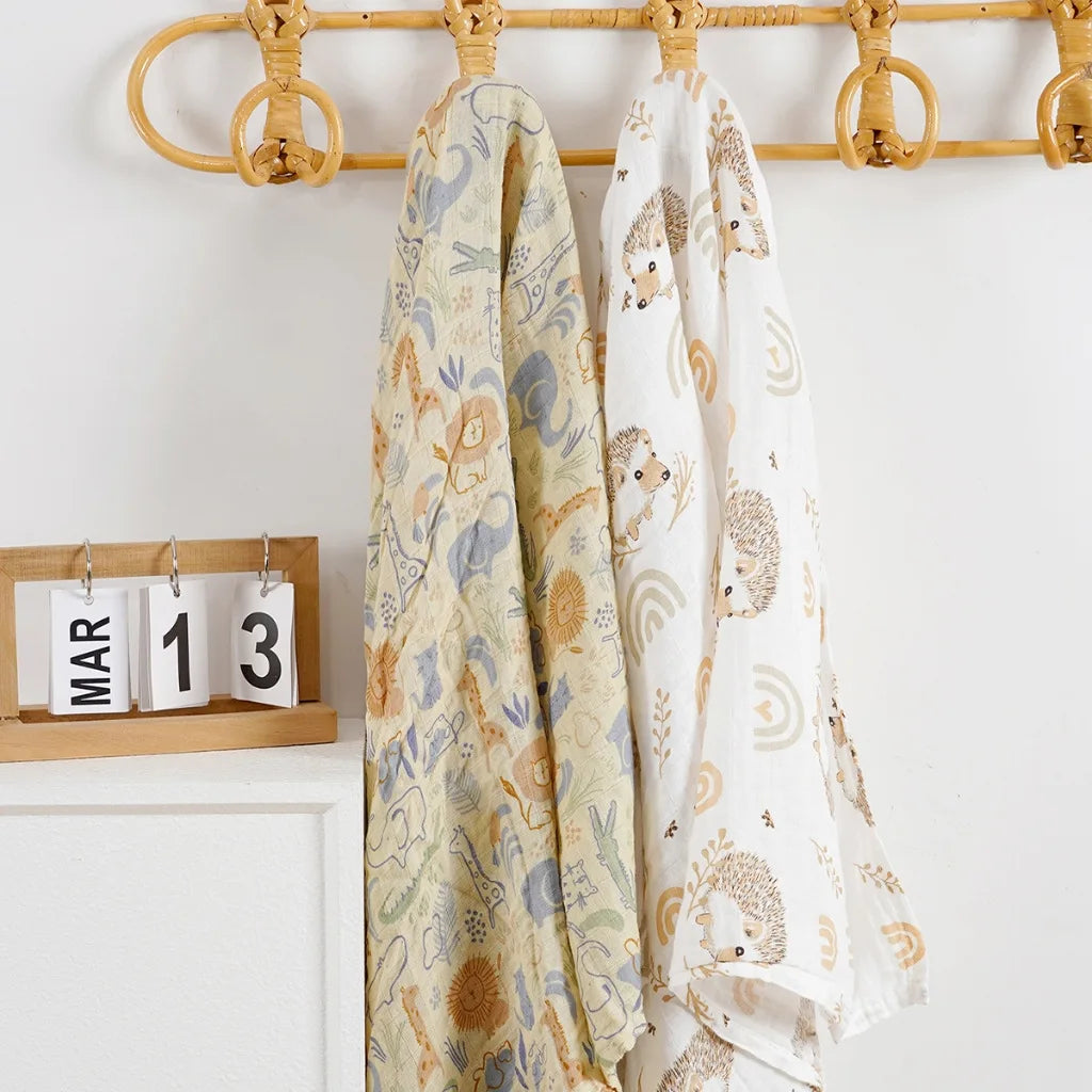 Cotton Muslin Baby Swaddle Blanket - Kindle Kids ABC - view 6