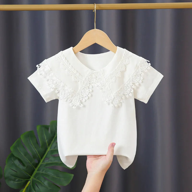 Girls Premium White Cotton Blouse - photo 19