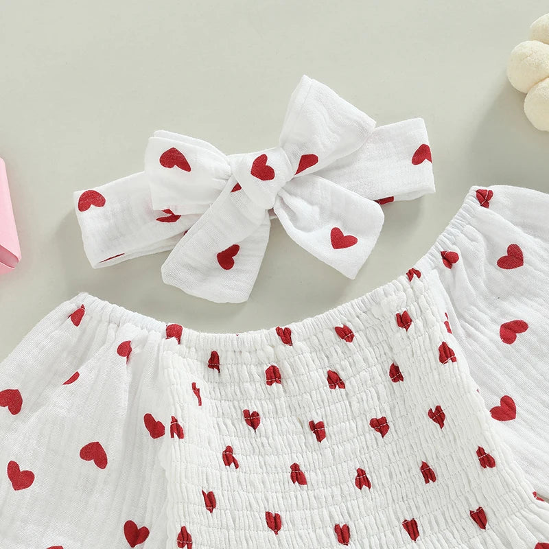 Floral Print Cotton Romper Set - Kindle Kids ABC - view 4