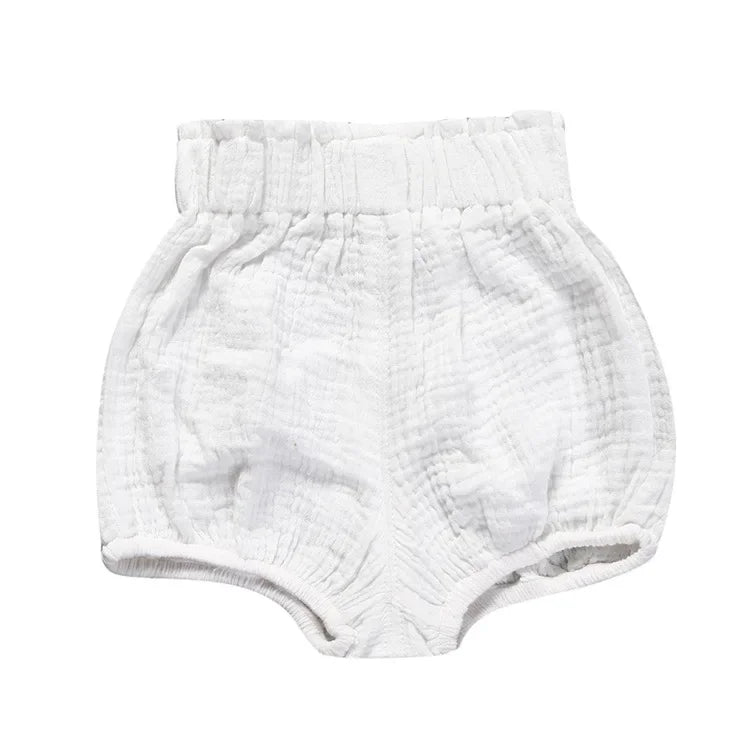 Baby Cotton-Linen PP Shorts Loose Comfy Summer - photo 11