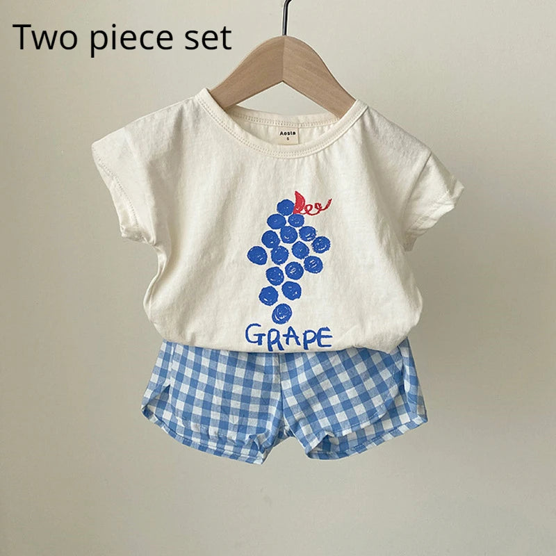Baby sleeveless cotton summer pyjama set
